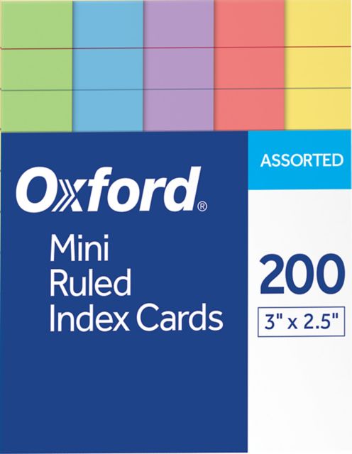 INDEXCARD MINI COLOR 3X2 200CT
