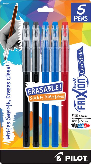 FRIXION 5 PK COLOR STICK BP