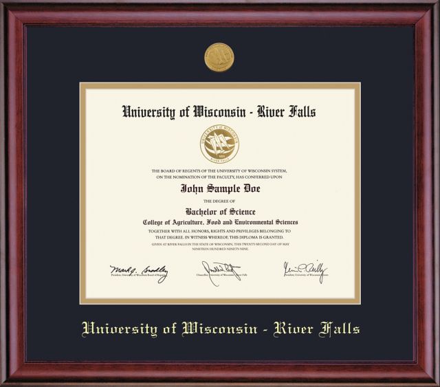 University of Wisconsin - River Falls 8'' x 10'' Classic Diploma Frame