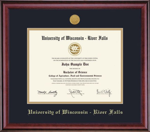 University of Wisconsin - River Falls 8'' x 10'' Classic Diploma Frame